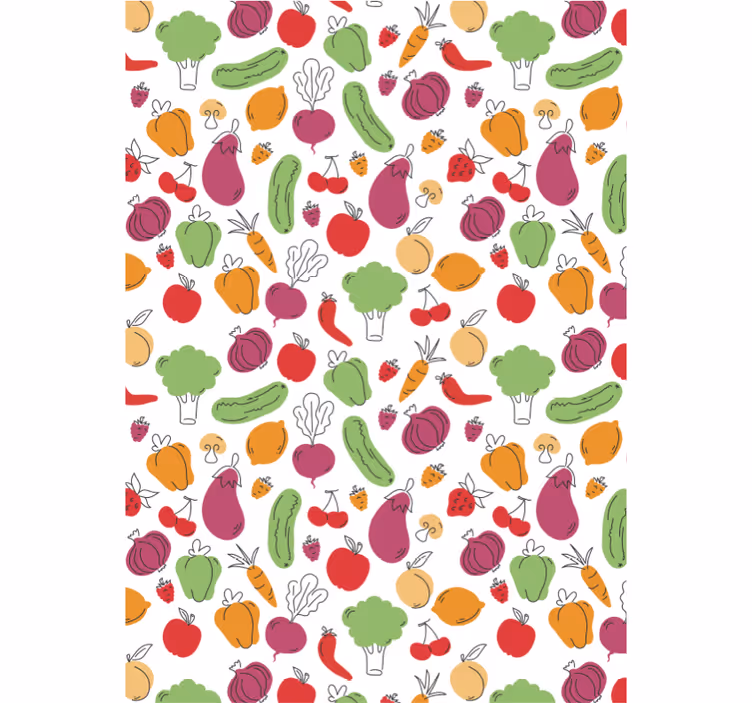 Fruits and vegetables  blind kitchen - TenStickers
