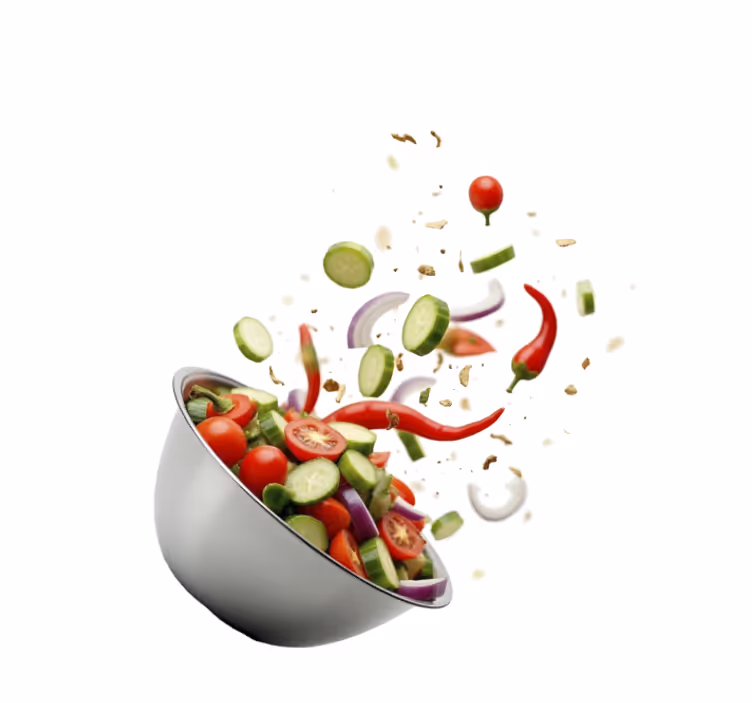 Fresh salad  blind kitchen - TenStickers