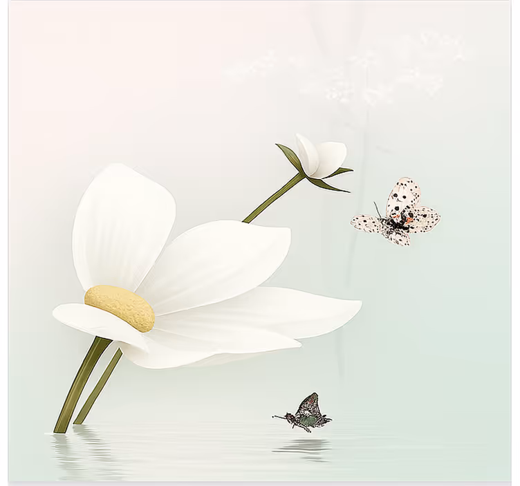 Ethereal Daisy Reflections blind kitchen - TenStickers