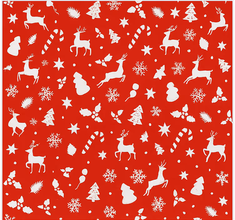 Pastel Santa Pattern living room blind - TenStickers