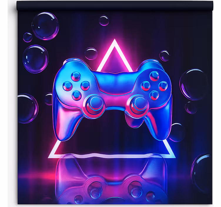 Chrome neon bubble controller blind geek - TenStickers