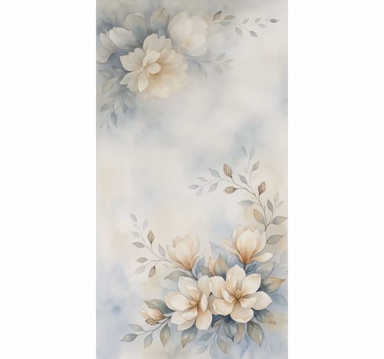 Watercolour gracy flowers blind teens - TenStickers