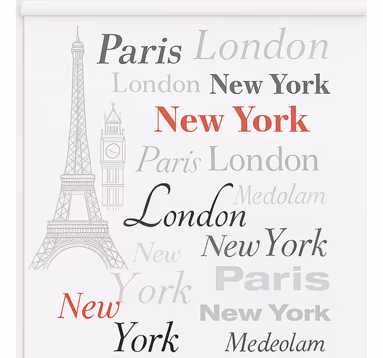 Blind teens explore new york, london, paris - TenStickers