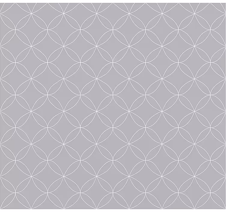Scandinavian blind grey geometric abstract florals - TenStickers