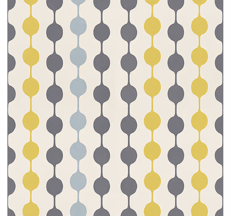 Scandinavian blind with hanging colorful circles - TenStickers