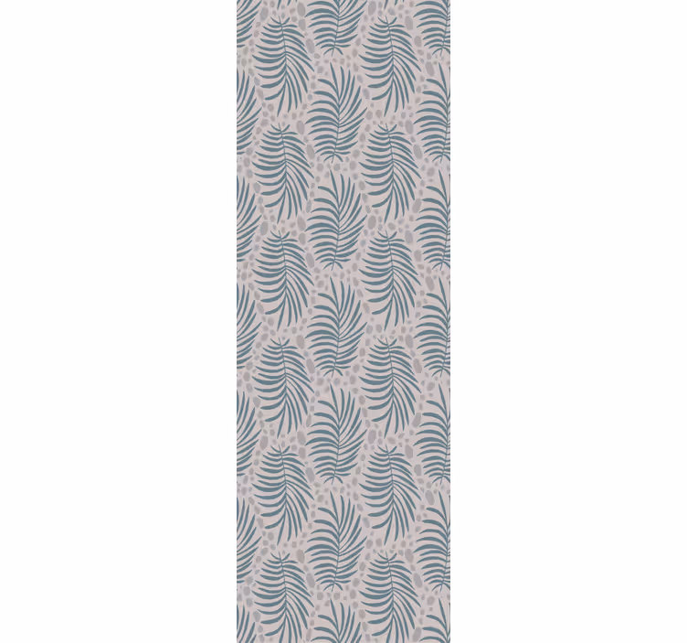 Tropical palm leaves dining room blind - TenStickers