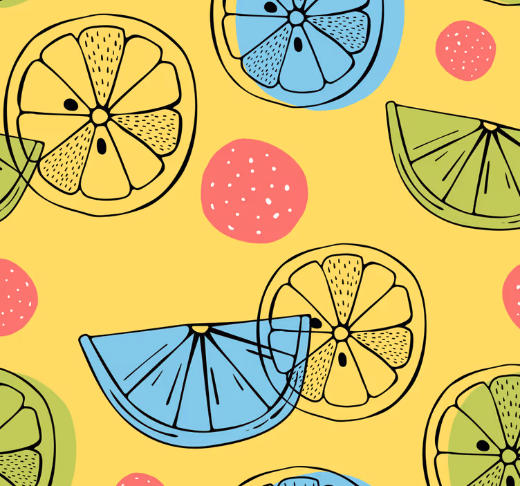 Blind kitchen citrus slice design - TenStickers