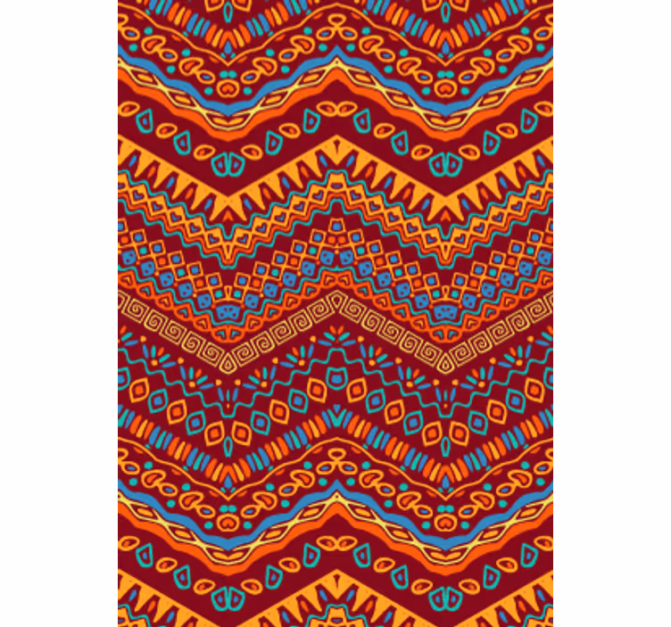 Blind kitchen red tribal designs - TenStickers