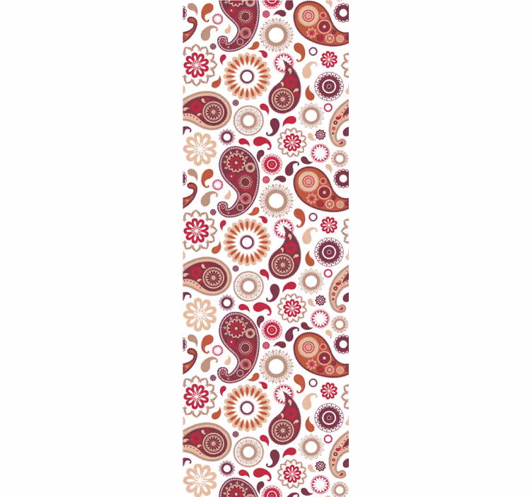 Blind kitchen in white paisley pattern - TenStickers