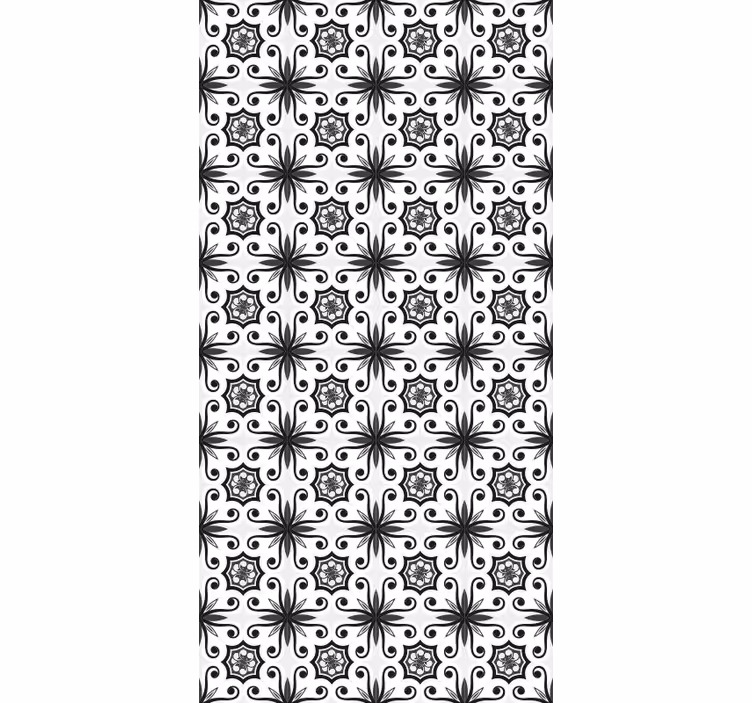 Blind kitchen vintage black tile - TenStickers