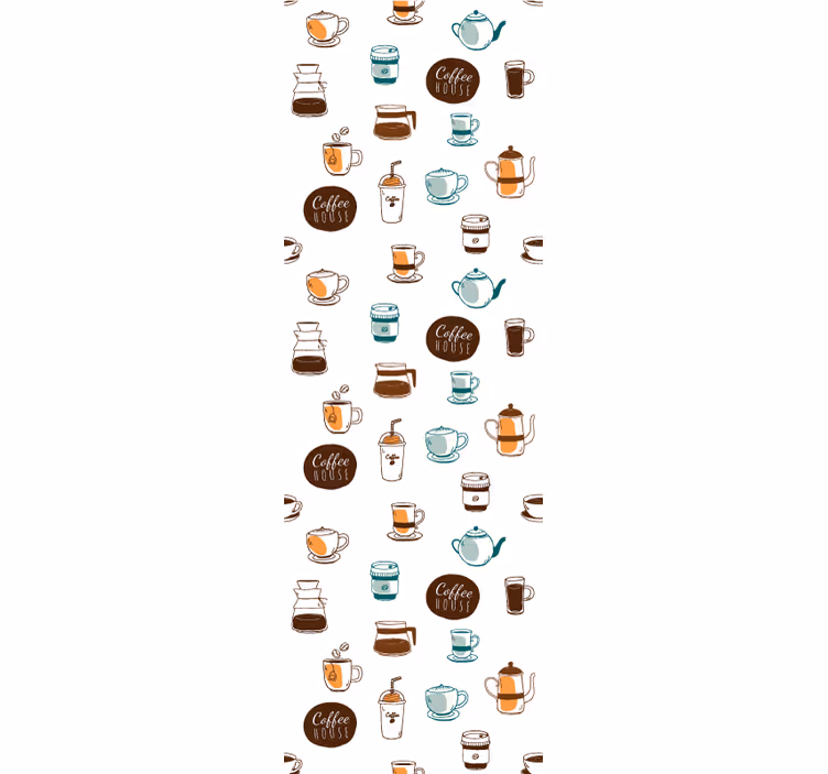 Blind kitchen coffee house cafe design - TenStickers