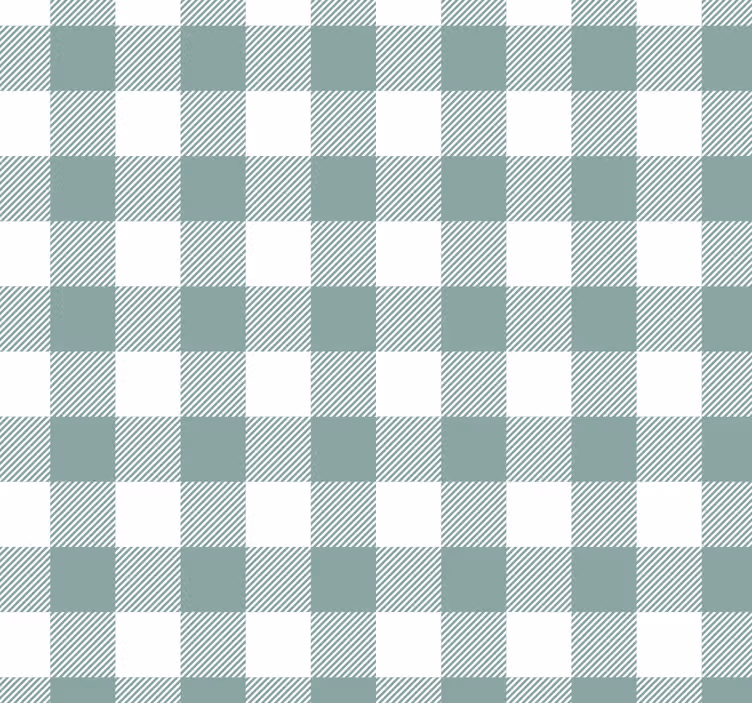 Blind kitchen green tartan curtain - TenStickers
