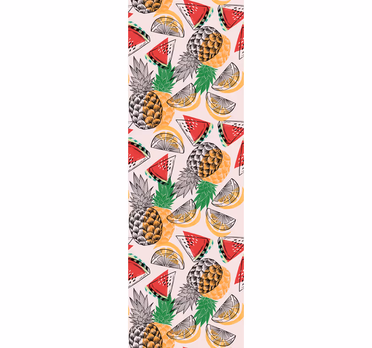 Blind kitchen summer pineapple print - TenStickers