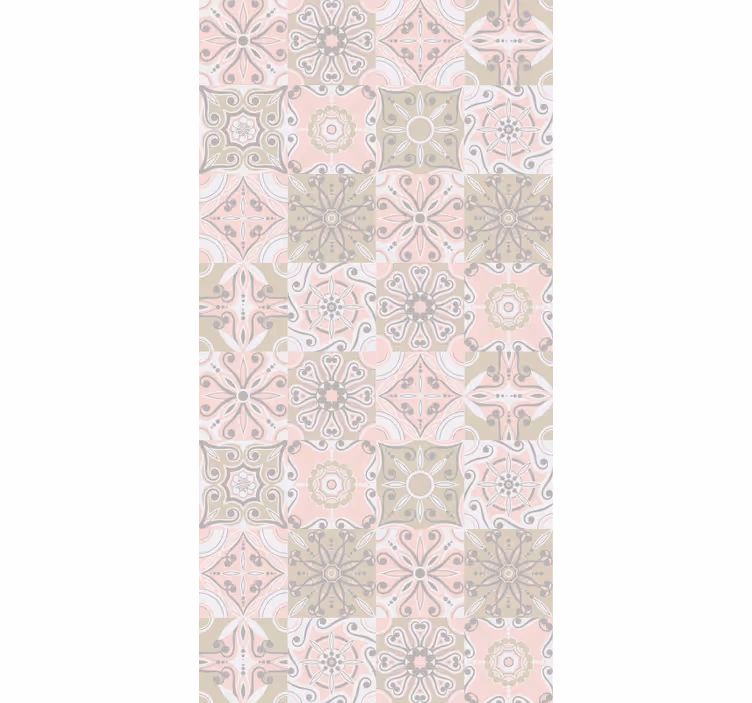 Blind kitchen pink and grey tile - TenStickers