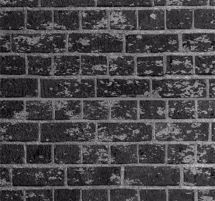 Blind kitchen brick design - TenStickers