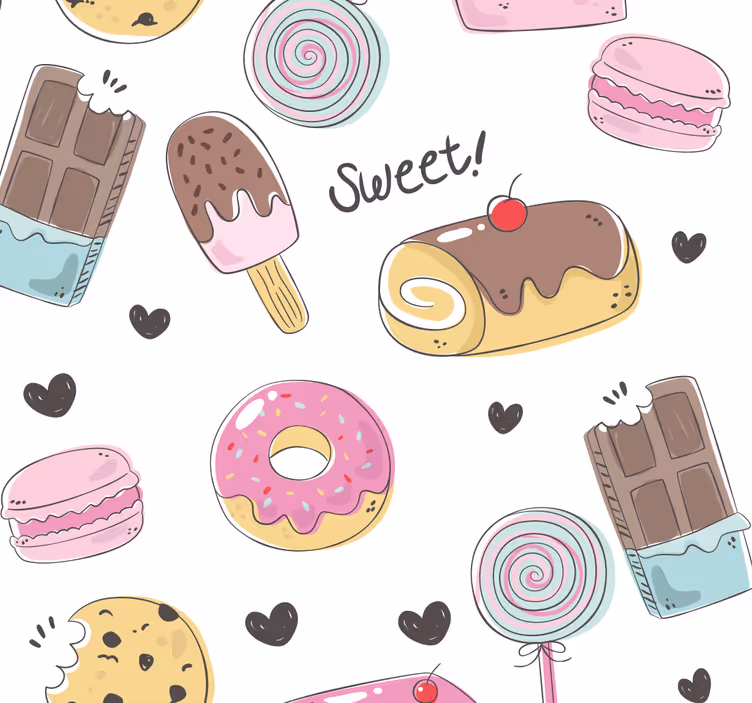 Blind kitchen sweet treats - TenStickers