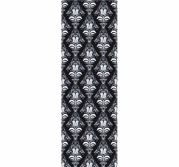 Dining room blind in french provincial black and white - TenStickers