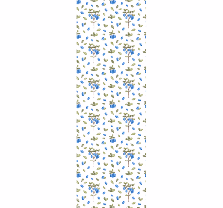 Dining room blind in floral botanical watercolor pattern - TenStickers