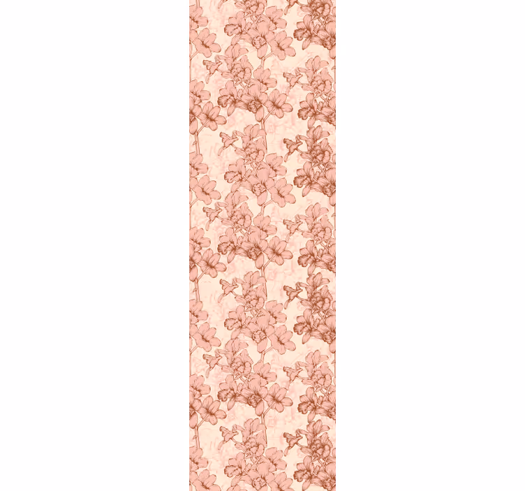 Dining room blind vintage 3d floral design - TenStickers