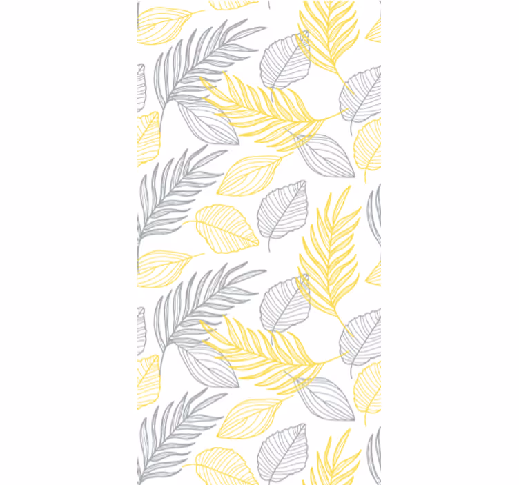 Dining room blind in pantone leaf design - TenStickers