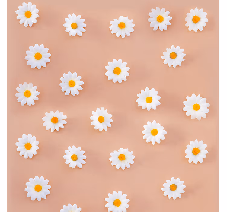Dining room blind with modern daisy design - TenStickers