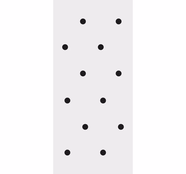 Dining room blind with nordic style black dots - TenStickers