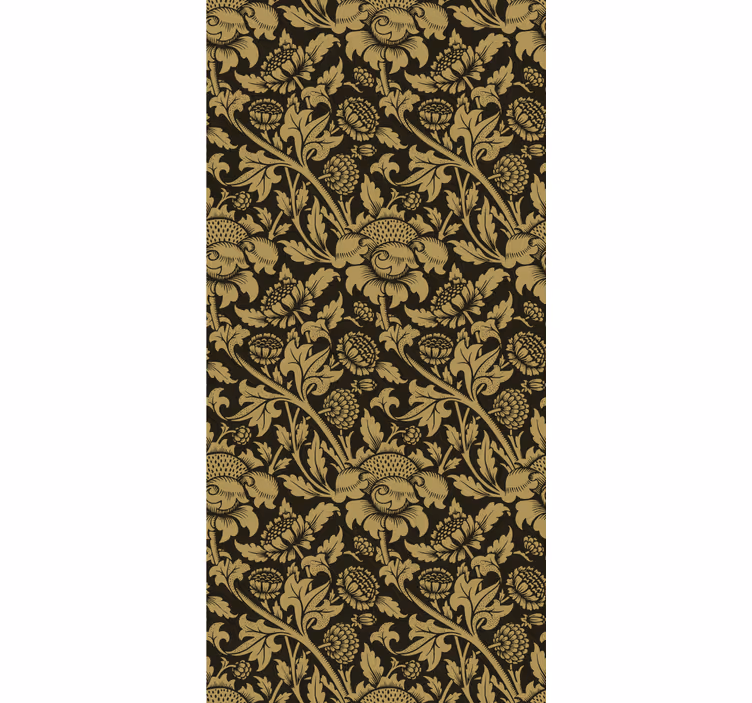 Dining room blind with vintage french floral design - TenStickers