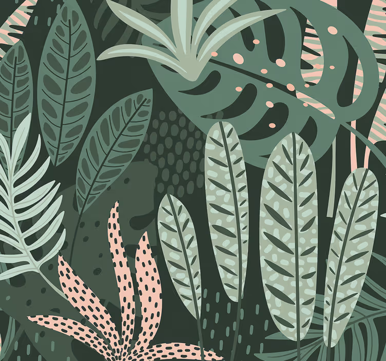 Dining room blind with summery palm trees design - TenStickers