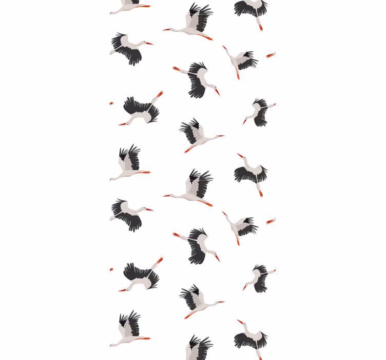 Blind children flying storks pattern blanket - TenStickers