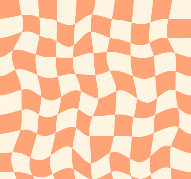 Blind teens in a funky checkerboard design - TenStickers