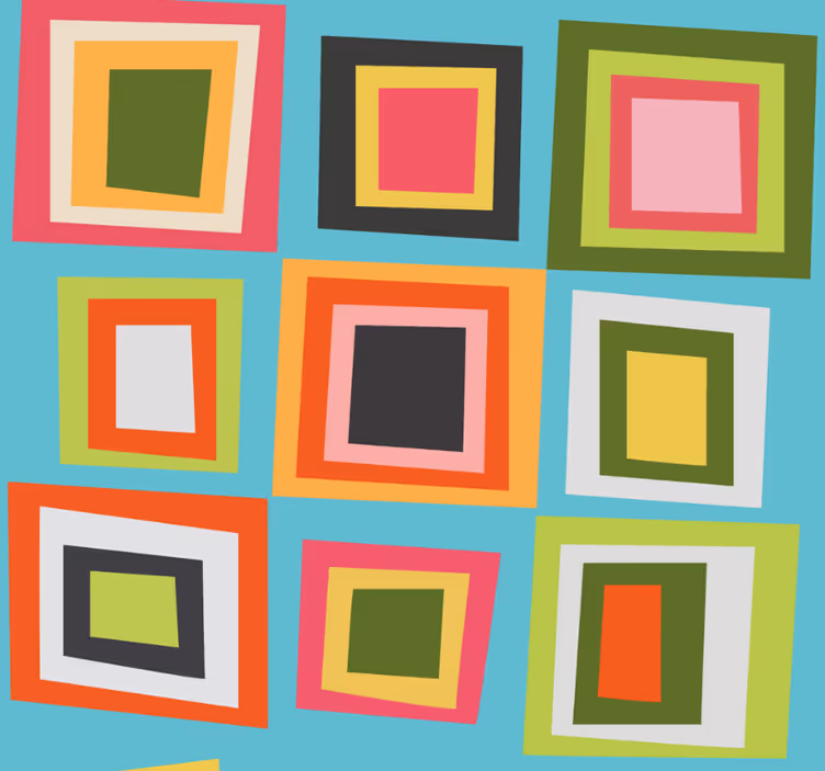 Blind teens colourful checkered design - TenStickers