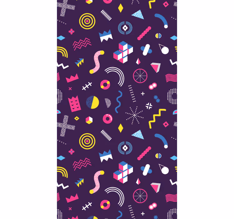 Blind teens memphis gaming pattern design - TenStickers