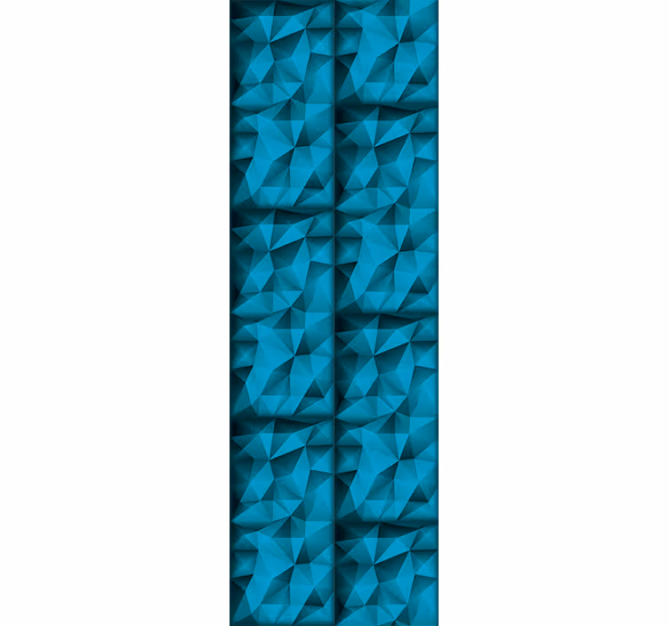 Blind teens in 3d blue depths pattern - TenStickers