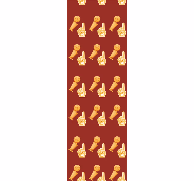 Blind teens basketball game pattern - TenStickers