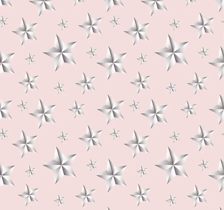 Blind teens white stars on pink background - TenStickers
