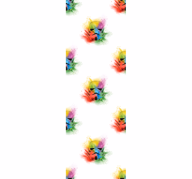 Blind teens white trooper heads pattern - TenStickers