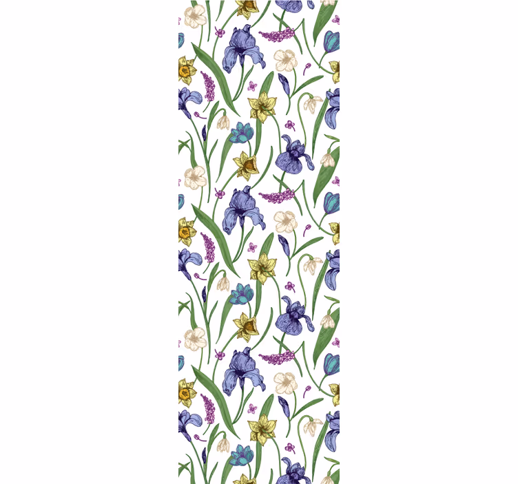 Blind teens floral pattern - TenStickers