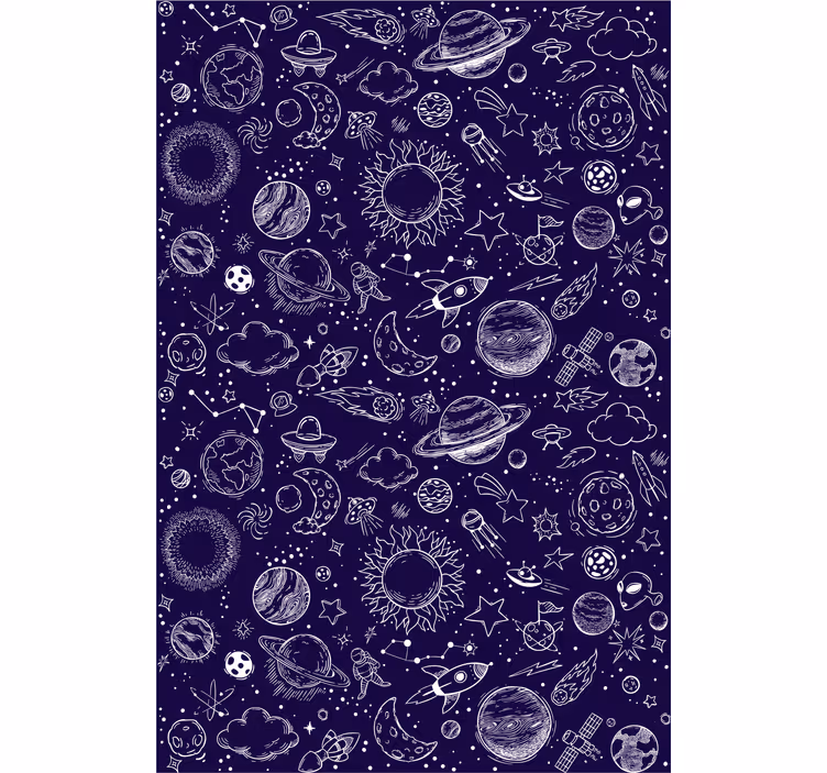 Blind teens planet sketch - TenStickers