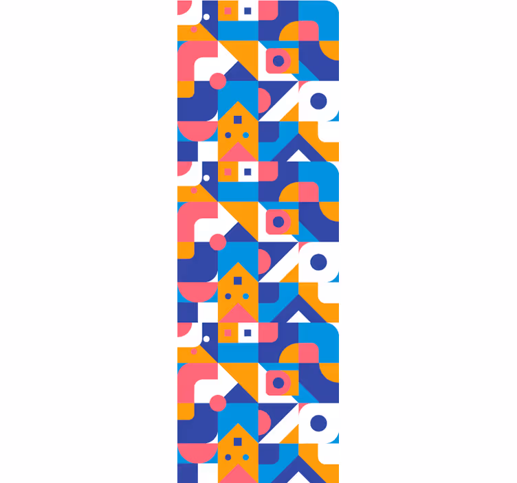 Blind teens colorful geometric shape mosaic - TenStickers