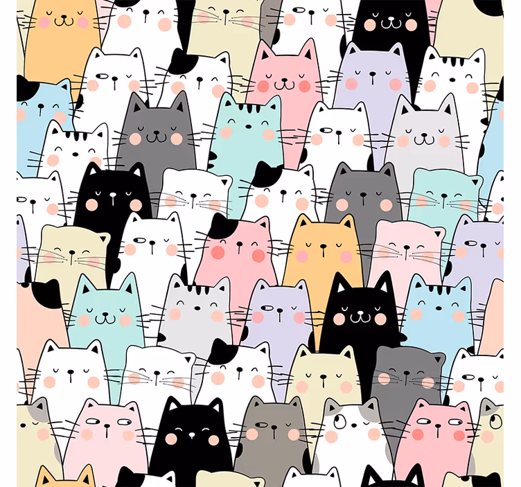 Blind teens feline friends - TenStickers