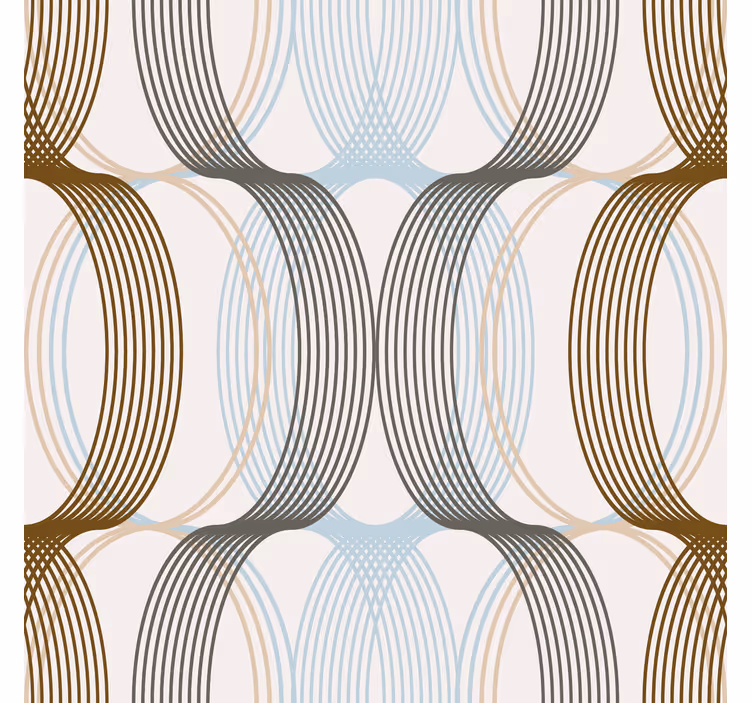 Modern blind with oval lines design - TenStickers