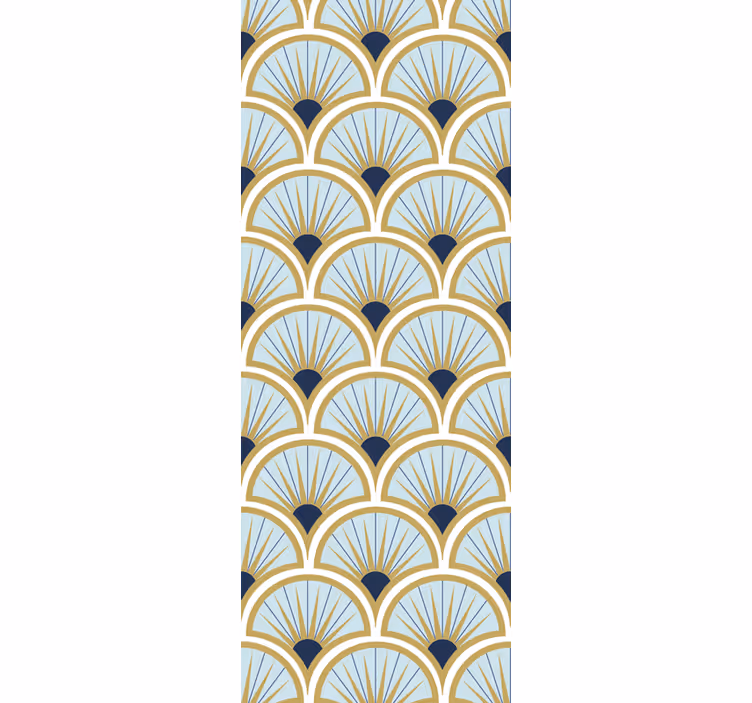 Modern blind with elegant fan patterns - TenStickers
