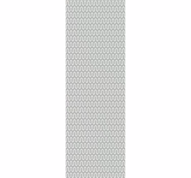 Modern blind in mint green geometric pattern - TenStickers