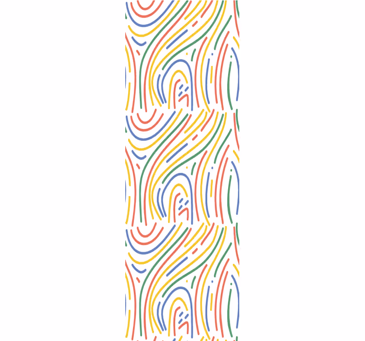 Modern blind colorful lines on white background - TenStickers