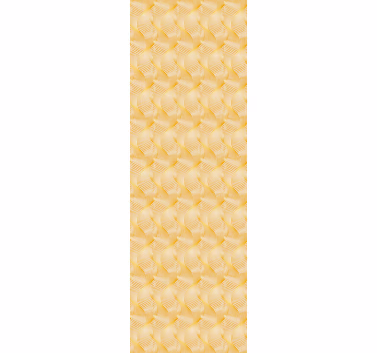 Modern blind gold foil wave illusion design - TenStickers