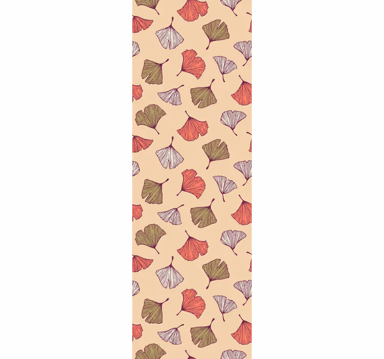 Modern blind colorful ginkgo leaves design - TenStickers