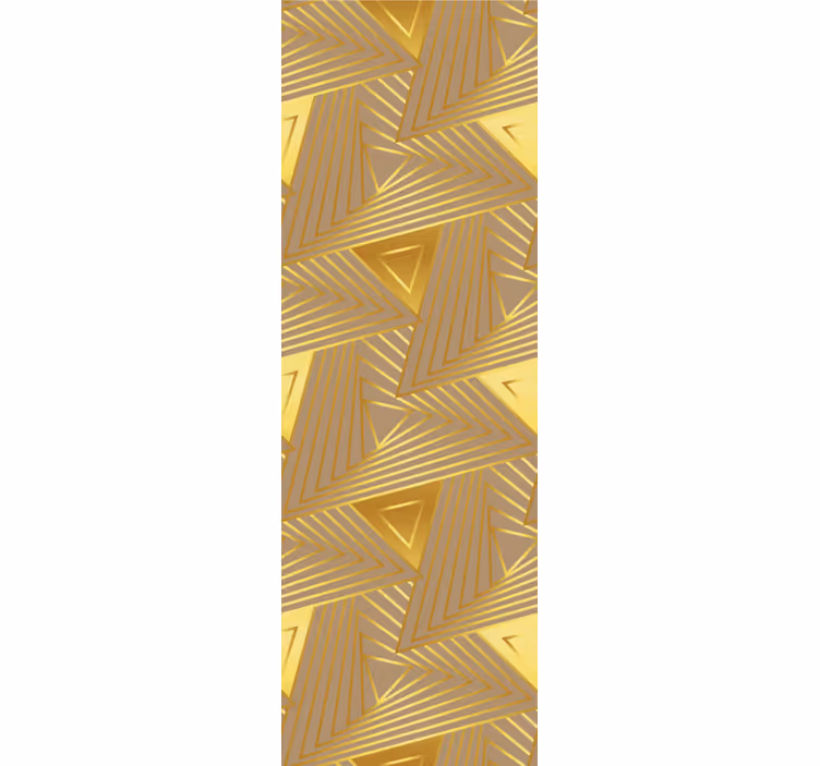 Modern blind eclectic golden geometric design - TenStickers