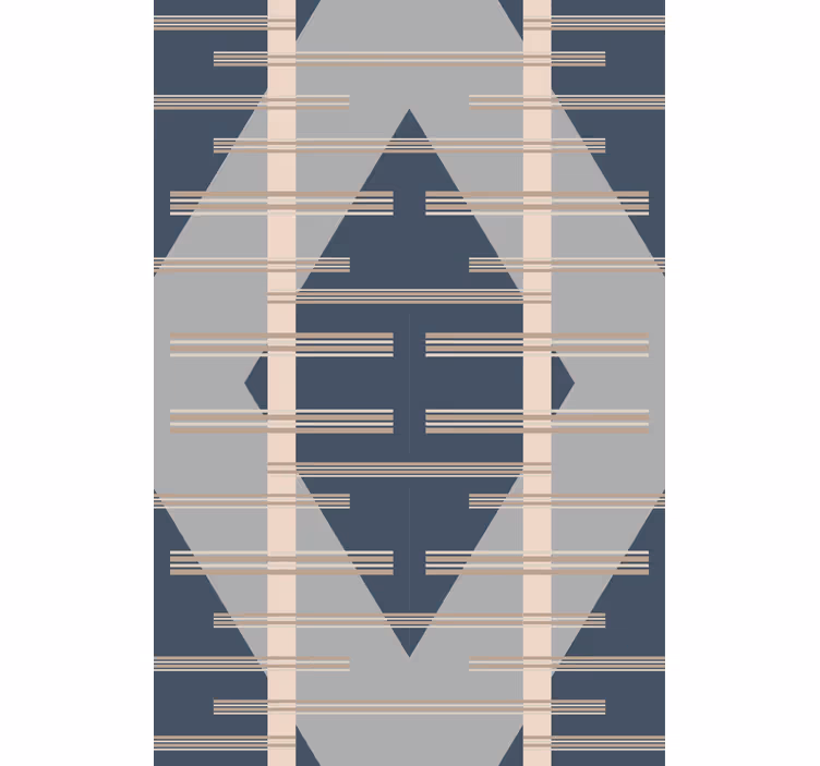 Modern blind in grey abstract mid-century style - TenStickers