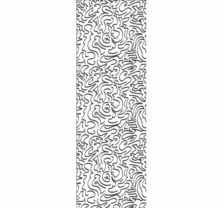 Modern blind with breeze-inspired doodles - TenStickers
