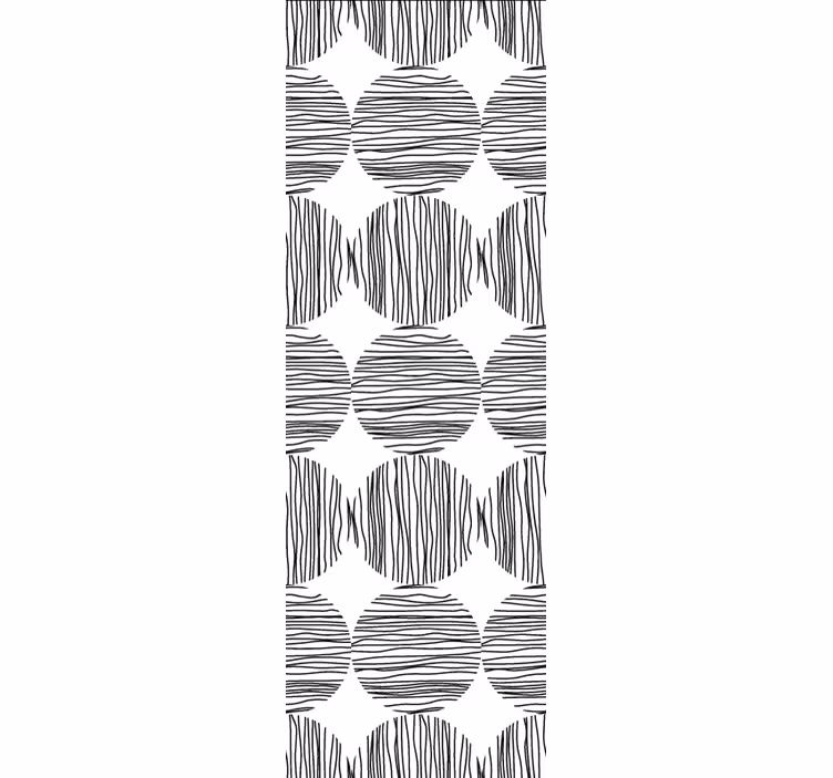 Modern blind with striped circle pattern - TenStickers